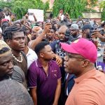ORIRE ABDUCTION: VERYDARKMAN LEADS PROTEST IN IBADAN
